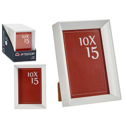 10X15CM WHITE PLASTIC PHOTOFRAME