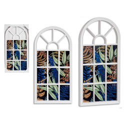 WHITE MULTIPLE WINDOW PHOTO HOLDER 