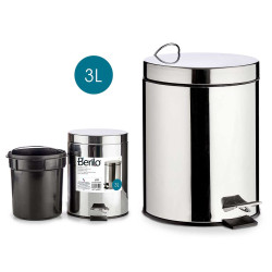 CESTINO 3L ACCIAIO INOSSIDABILE CON PEDALE