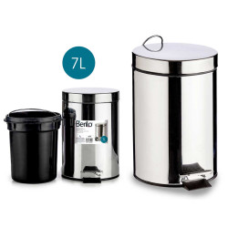 CESTINO 7L ACCIAIO INOSSIDABILE CON PEDALE