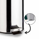 CESTINO 7L ACCIAIO INOSSIDABILE CON PEDALE