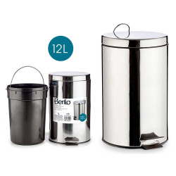 CESTINO 12L ACCIAIO INOSSIDABILE CON PEDALE