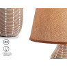 SET 3 BIG CERAMIC STRIPED PRINT LAMPS