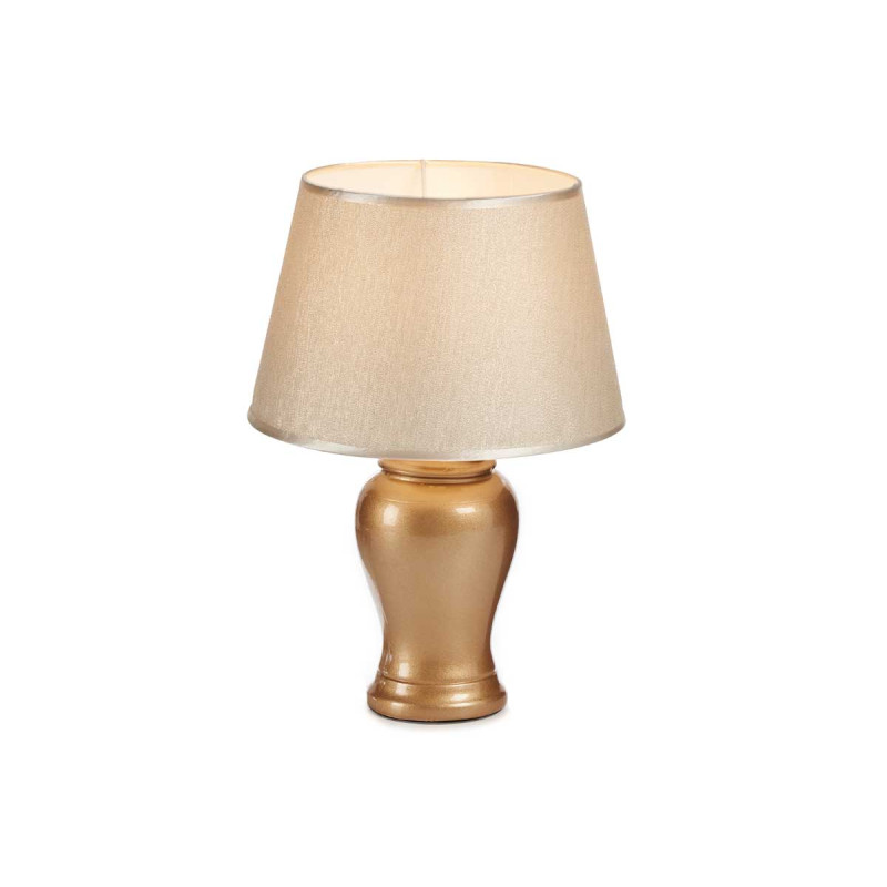 LAMPE CONCAVE DOREE CERAMIQUE
