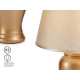 LAMPE CONCAVE DOREE CERAMIQUE