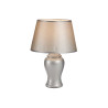LAMPARA CONCAVA PLATEADA CERAMICA