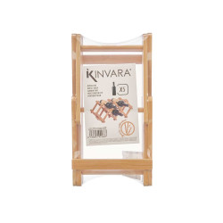 FOLDABLE BAMBOO BOTTLE RACK