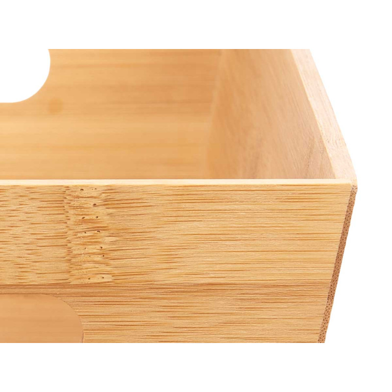 CAIXA MULTIUSOS DE BAMBU COM PEGAS