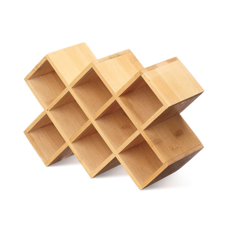 BAMBOO SPICE RACK 10 BOTTLES
