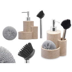 DISPENSER RESINA PIETRA NATURALE SPAZZOLA SPUGNA 