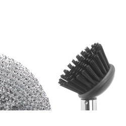 MARBLE RESIN DISPENSER SCOURING PAD BRUSH 