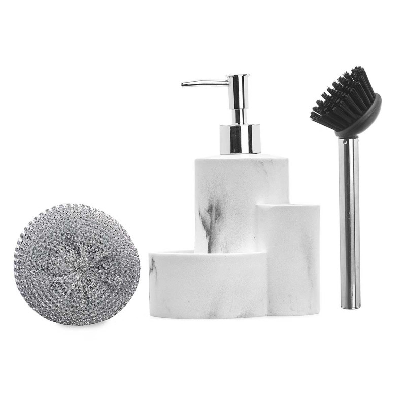 DOSEUR RÉSINE ET MARBRE BROSSE ÉPONGE