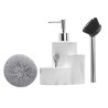MARBLE RESIN DISPENSER SCOURING PAD BRUSH 