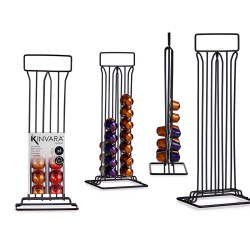 PORTACAPSULE 36 CAPSULE CAFFE ACCIAIO NERO PICC
