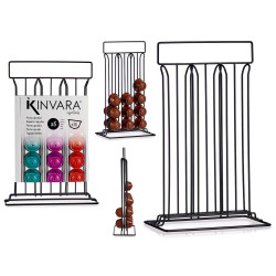 PORTACAPSULE 36 CAPSULE CAFFE ACCIAIO NERO GRD