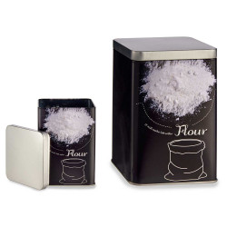 BOITE CARREE EN FERBLANC DESIGN FARINE