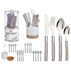 SET16 COPERTI ACCIAIO INOSSIDAB MANGO MARR SCURO