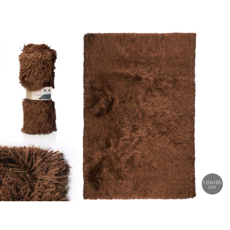 LIVING ROOM CARPET BROWN 120X180CM