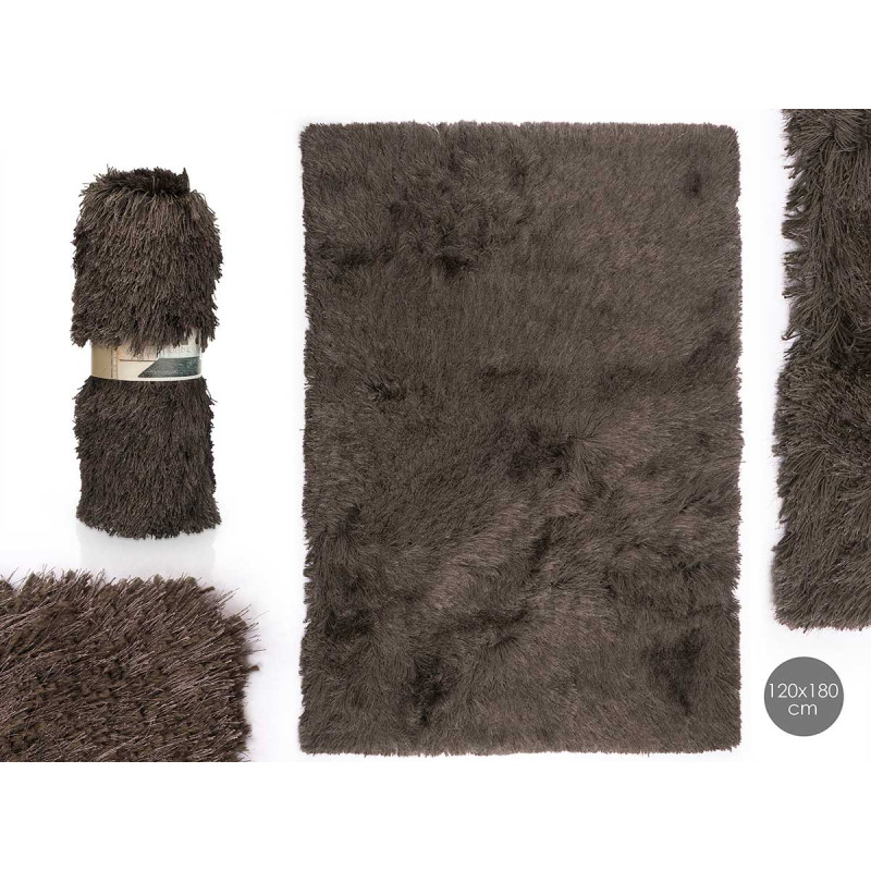 LIVING ROOM CARPET DARK GREY 120X180CM