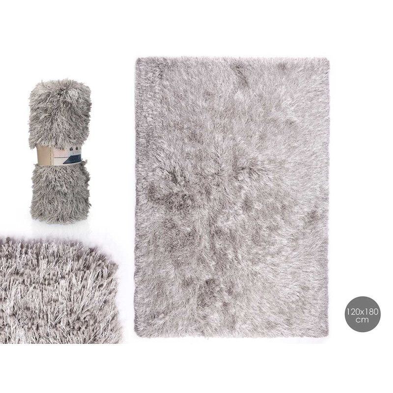 LIVING ROOM CARPET LIGHT GREY 120X180CM