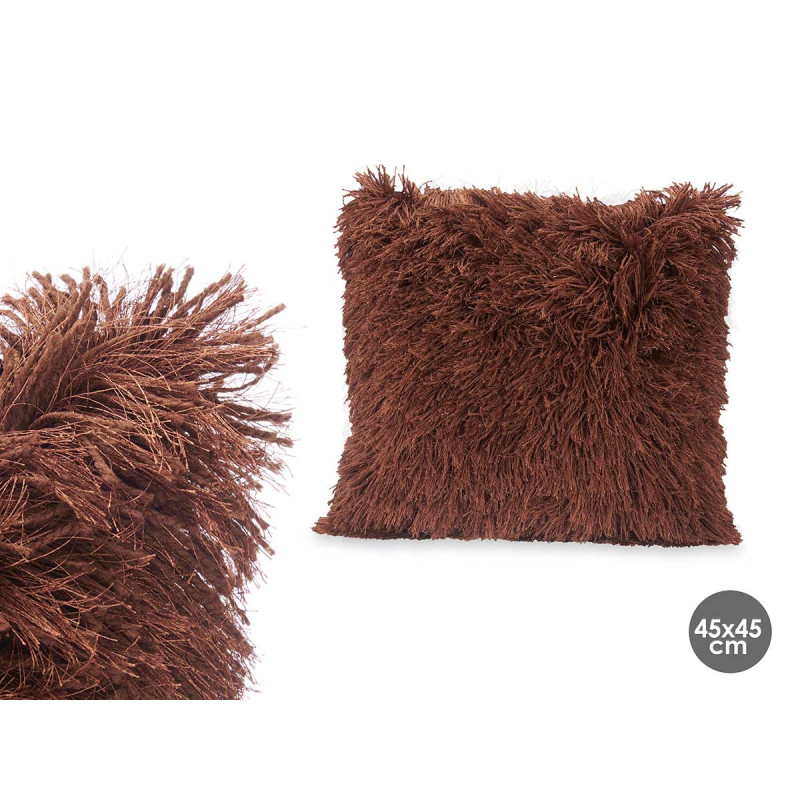 COUSSIN  BRUN 50X80CM