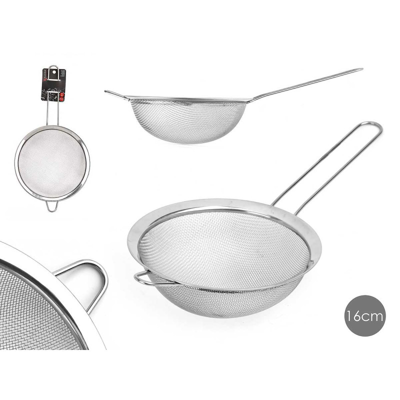 STEEL STRAINER 16CM SUPPORT
