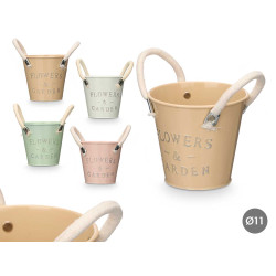 POT POIGNÉES BLANCHES ASSORT 4 COULEURS DIAM 11
