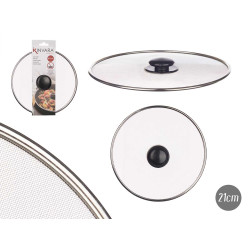 COPERCHIO PADELLA ACCIAIO RETICOLATO 21 CM