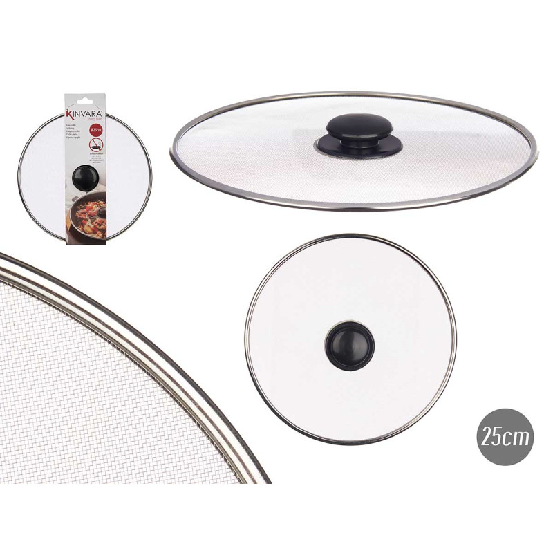 COPERCHIO PADELLA ACCIAIO RETICOLATO 25CM