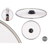 COUVERCLE POÊLE EN ACIER AVEC GRILLE 29CM  