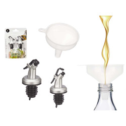CONJUNTO 2 DOSEADORES FUNIL PRATA