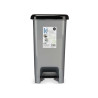 BALDE DO LIXO PLÁSTICO 25L RECICLAGEM PEDAL PRETO