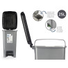 BALDE DO LIXO PLÁSTICO 25L RECICLAGEM PEDAL PRETO