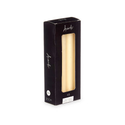 CONJ 8 VELAS BEGES 20 CM 8 HORAS