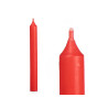 SET 8 BOUGIES  ROUGE 20 CM 8 HEURES