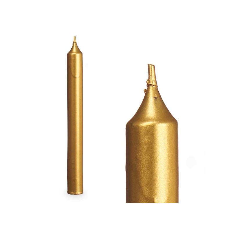 SET 8 BOUGIES  OR 20 CM 8 HEURES