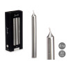 SET 8 BOUGIES  ARGENT 20 CM 8 HEURES