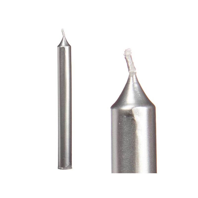 SET 8 CERI ARGENTO 20 CM 8 ORE