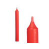SET 6 LARGE RED CANDLES 15 CM 6 HOURS