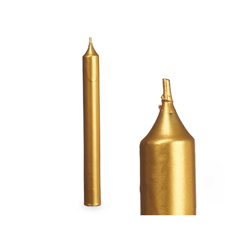 SET 6 BOUGIES  OR 15 CM 6 HEURES