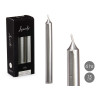 CONJ 8 VELAS PRATEADAS 15 CM 6 HORAS