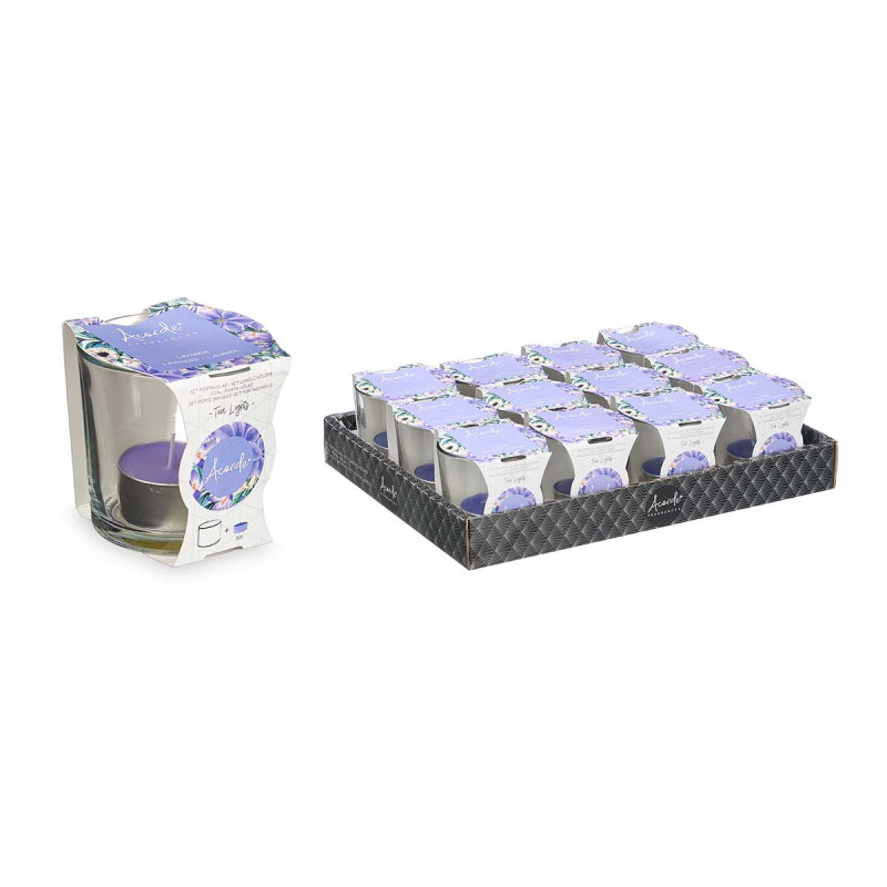 TEALIGHT COM COPO LAVANDA 6 HORAS