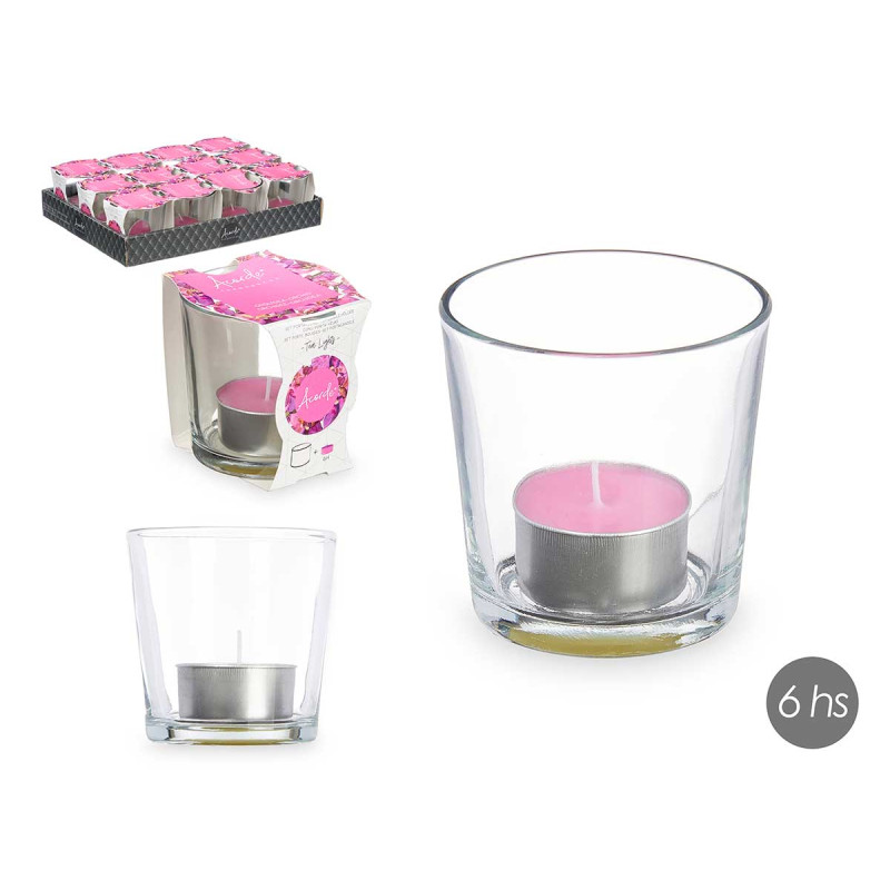 TEALIGHT COM COPO ORQUIDEA 6 HORAS