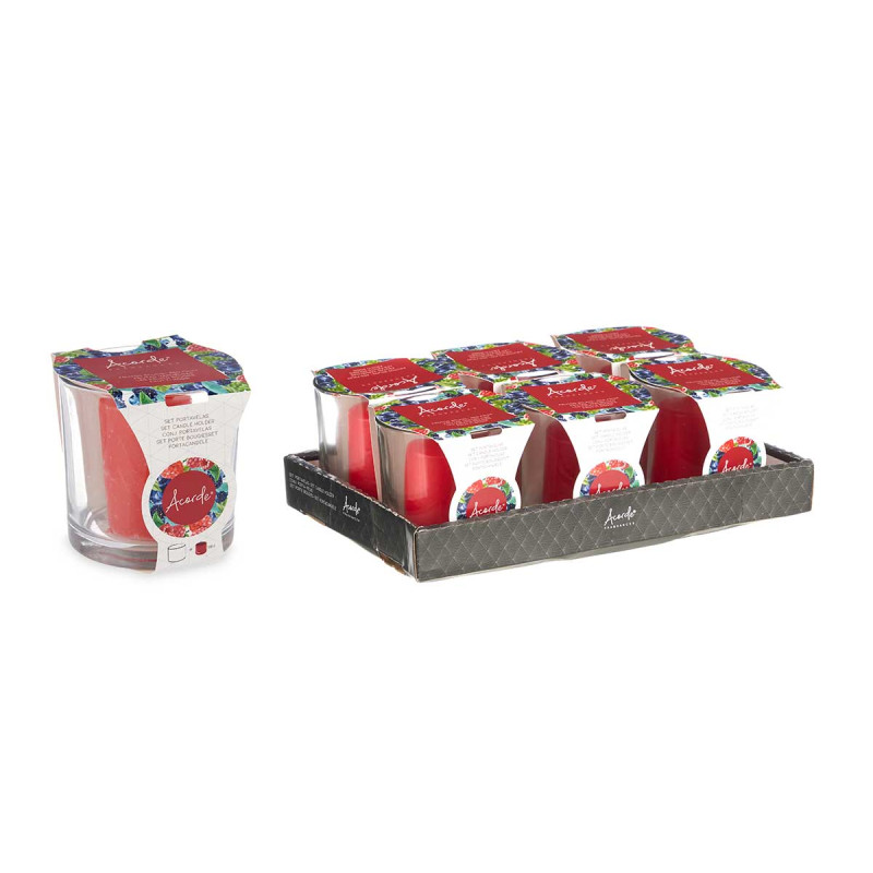 VELA COM COPO FRUTOS VERMELHOS