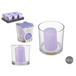 CANDLEHOLDER LARGE CANDLES LAVENDER 