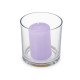 VELA COM COPO LAVANDA