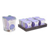 CANDLEHOLDER LARGE CANDLES LAVENDER 