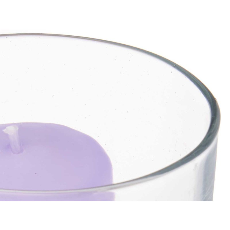 VELA COM COPO LAVANDA