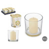 CANDLEHOLDER LARGE CANDLES VANILLA 