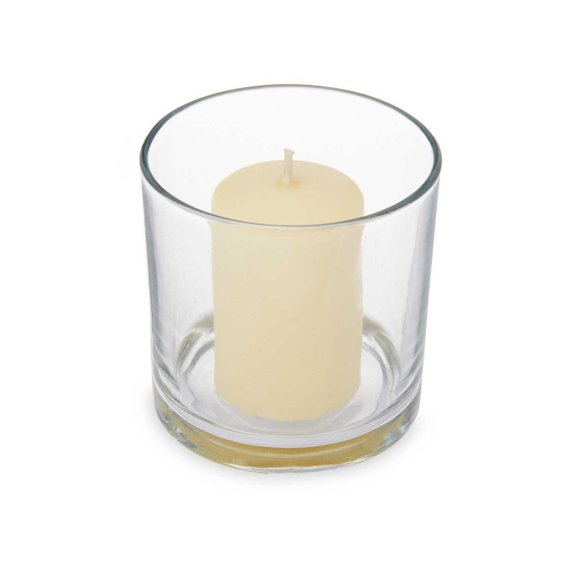 CANDLEHOLDER LARGE CANDLES VANILLA 